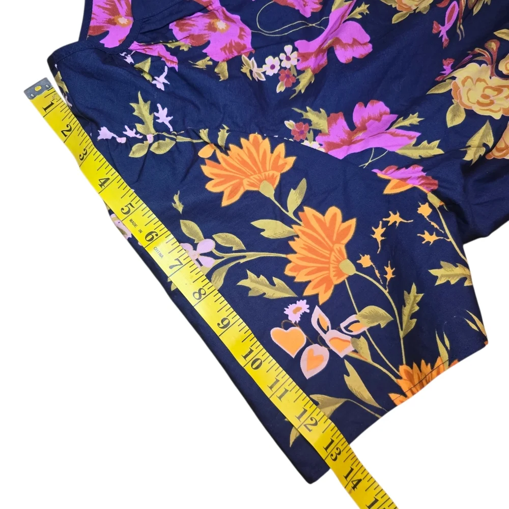 NWT Anthropologie The Somerset Maxi Dress Size 2X Navy Blue Blueberry Pockets - Picture 11 of 12